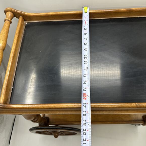 Antique Oak Tea Cart Cushman - Picture 11 of 16